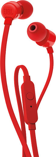 Наушники-гарнитура JBL T110 (красные)
